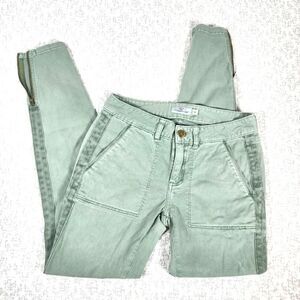 Vineyard Vines Green Garment Dyed Skinny Utility Pants Size 00